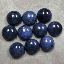 12MM ROUND CABOCHON DUMORTIERITE(6PCS/BAG)